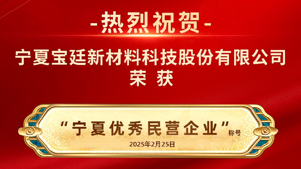 奋楫扬帆  笃实前行 |bv1946伟德官网荣获“宁夏优秀民营企业称号”